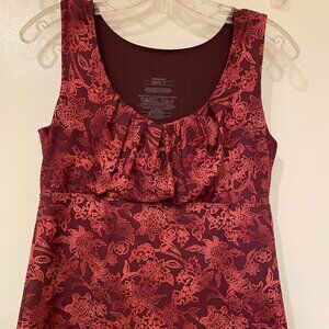 PATAGONIA TANK TOP BROWN ORANGE SMALL